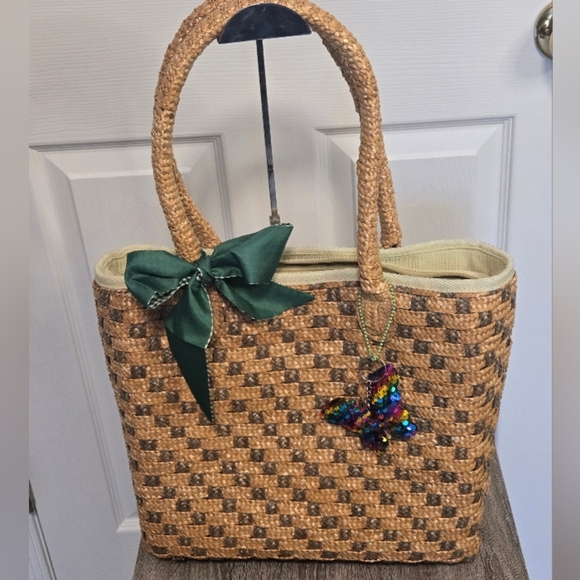 Scala Handbags - Straw Purse Tote style